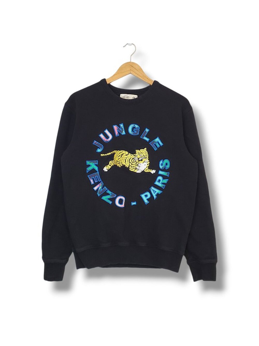 Kenzo x H&M Jungle Tiger Embroidered Crewneck Sweater Black Size M